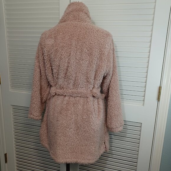 Natori Robe Blush Pink Plush Womens X Large - Picture 7 of 9